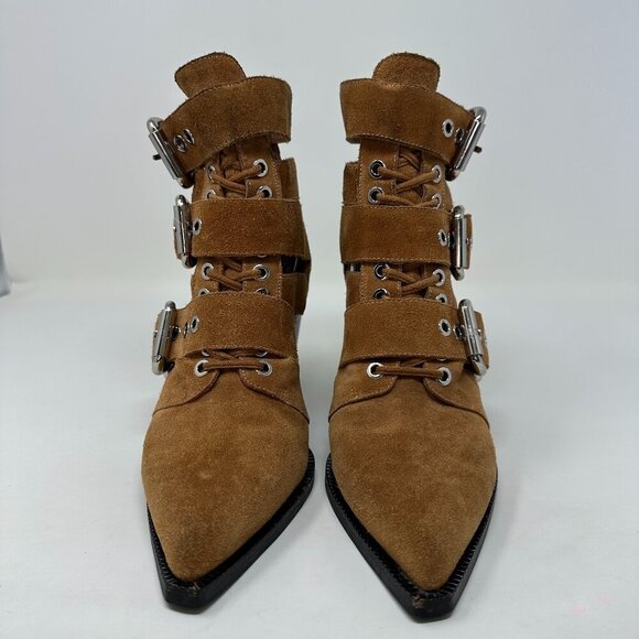 Jeffrey Campbell Caceres Ankle Boots Brown Size 8 - Picture 6 of 16